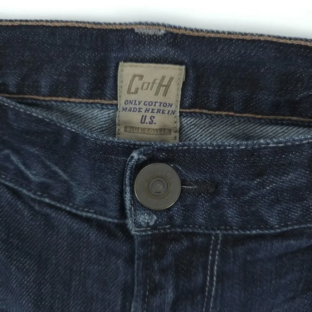 CITIZENS OF HUMANITY Sid Straight Leg Jeans Dark Denim Minimal Quiet Luxury 36